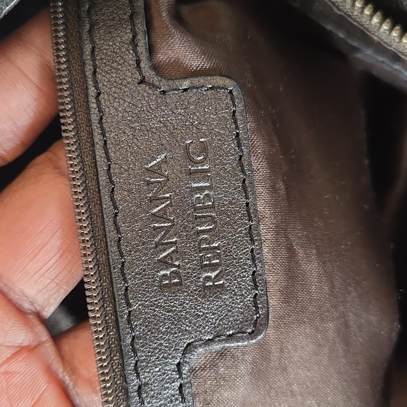 Banana Republic Metallic Leather Hobo Bag - Picture 6 of 8